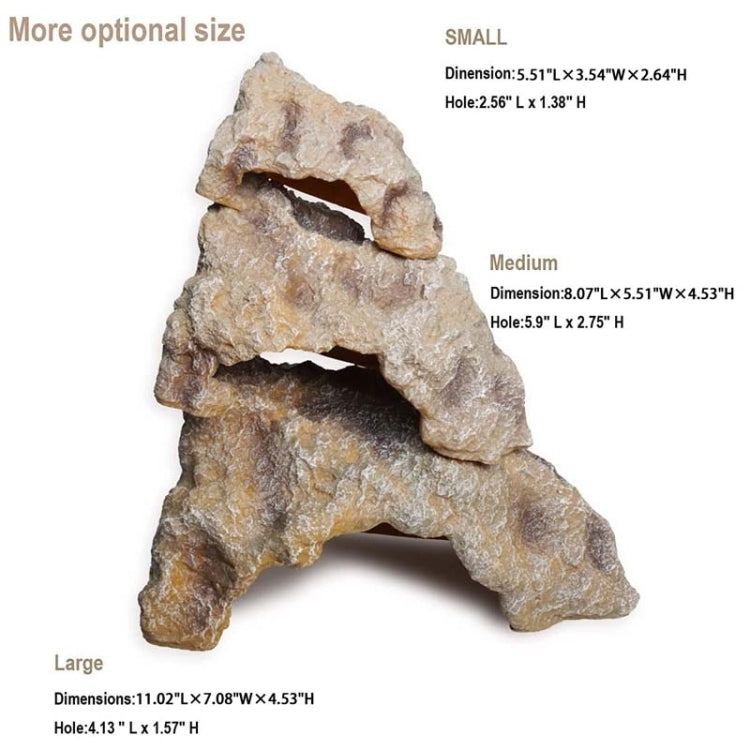 L Reptile Simulation Rocks Hideaway House Turtle Sunbed - Reptile Supplies by PMC TechLife | Online Shopping South Africa | PMC TechLife | Buy Now Pay Later Mobicred