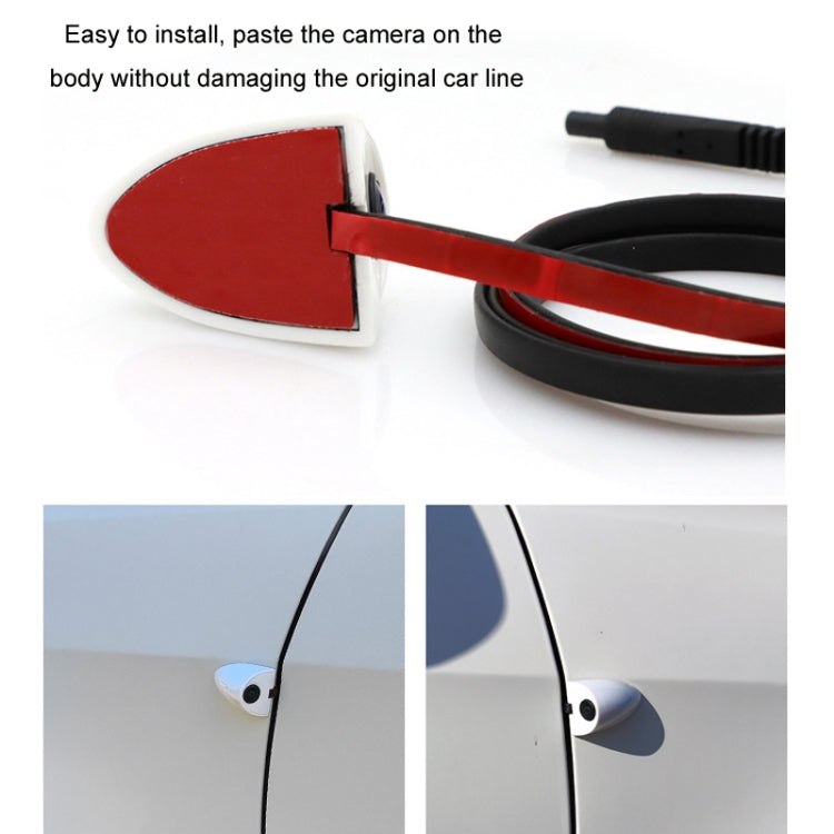 Punch-Free Car Imaging Side View Blind Spot Car Universal Night Vision Camera, Specifications: CVBS Silver - Rear View Cameras by PMC TechLife | Online Shopping South Africa | PMC TechLife | Buy Now Pay Later Mobicred