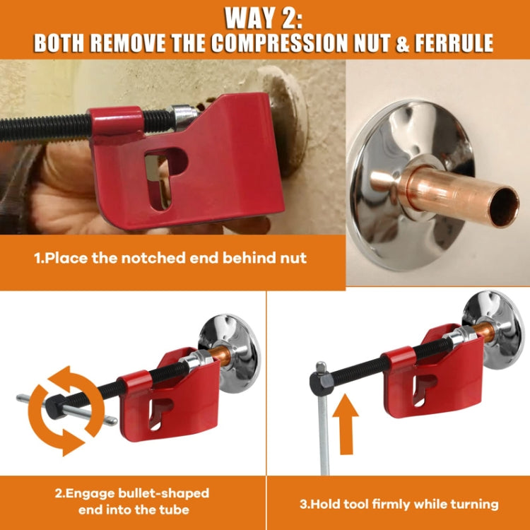 Car Maintenance Compression Sleeve Removal And Pulling Tool(Red) - Hand Tool Sets by PMC TechLife | Online Shopping South Africa | PMC TechLife | Buy Now Pay Later Mobicred