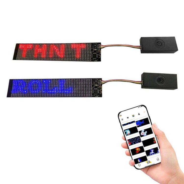 155 X 32mm Hat Backpack Vest Bluetooth LED Flexible Multi-Language Advertising Display Screen(Blue) - LED Billboard by PMC TechLife | Online Shopping South Africa | PMC TechLife | Buy Now Pay Later Mobicred