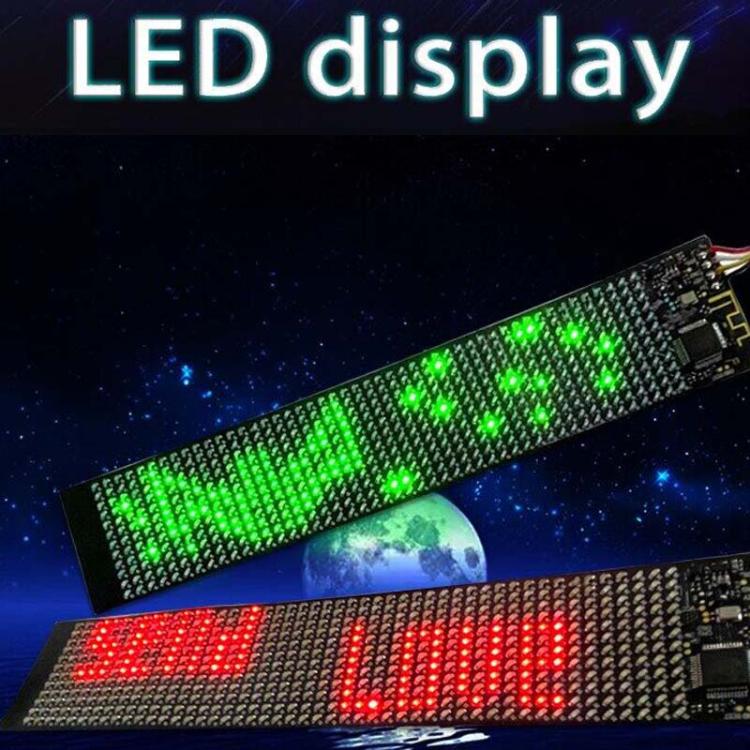 155 X 32mm Hat Backpack Vest Bluetooth LED Flexible Multi-Language Advertising Display Screen(Blue) - LED Billboard by PMC TechLife | Online Shopping South Africa | PMC TechLife | Buy Now Pay Later Mobicred