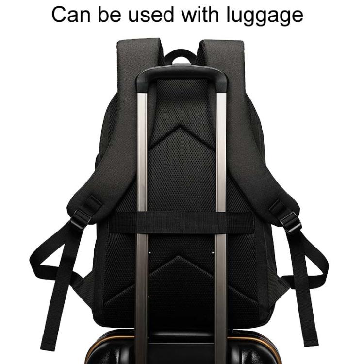 SKV B20537 Lightweight Traveling Double Shoulder Bag Large Capacity Laptop Backpack(Black) - free shipping - PMC TechLife - Order now!