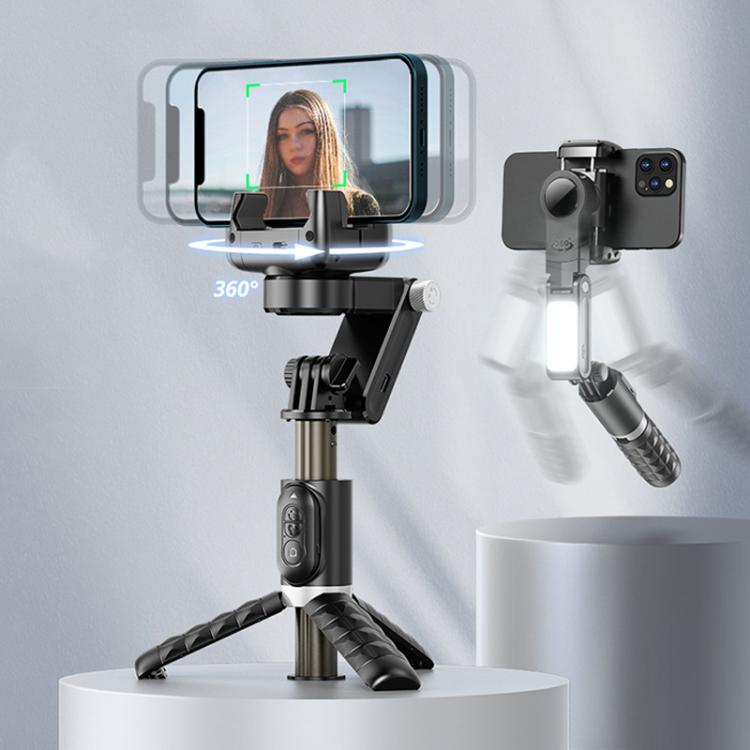 TokQi Q18 Desktop Wireless Remote Control Handheld Gimbal Stabilizer Fill Light Selfie Stick Tripod(Black) - free shipping - PMC TechLife - Order now!