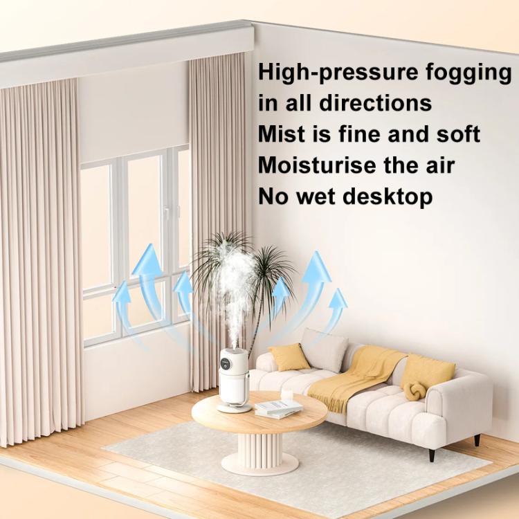 USB Intelligent Home Large Capacity Humidifier With Night Light Small Air Purifier, Color: White+Base - free shipping - PMC TechLife - Order now!