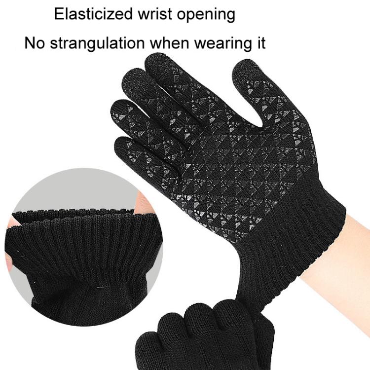 USB Heating Electric Warm Gloves Students Internet Writing Game Thickened Full Finger Knitted Heated Gloves, Size: Uniform(Gray) - Safety Gloves by PMC TechLife | Online Shopping South Africa | PMC TechLife | Buy Now Pay Later Mobicred