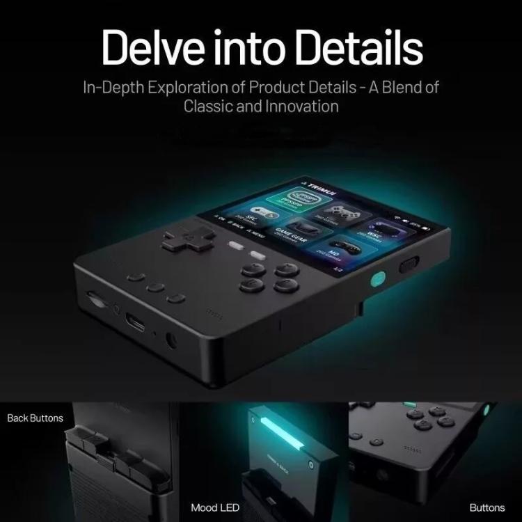TRIMUI BRICK Open Source Pocket Console Portable Wireless Bluetooth HD Retro Arcade, Size: Standard No Card(Black) - free shipping - PMc TechLife - Order now!