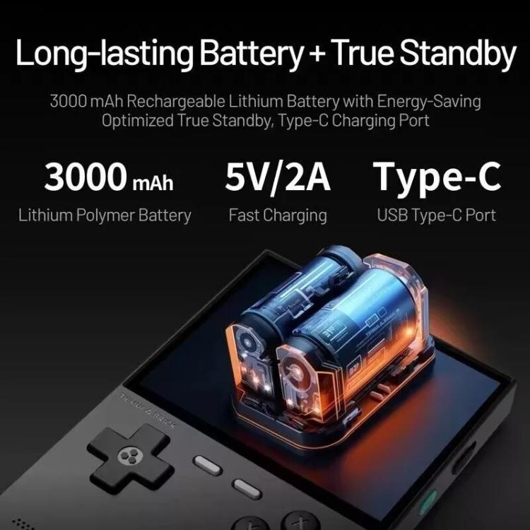 TRIMUI BRICK Open Source Pocket Console Portable Wireless Bluetooth HD Retro Arcade, Size: 128G(White) - free shipping - PMc TechLife - Order now!