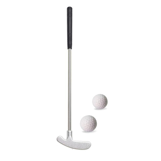 15.8cm Mini Golf Putter 304 Stainless Steel Putter With 2 Balls Silver - Golf Accessories by PMC Jewellery | Online Shopping South Africa | PMC Jewellery | Buy Now Pay Later Mobicred