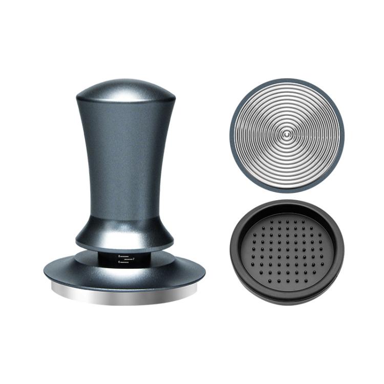 Scale Horizontal Constant Pressure Coffee Grinder Stretching Powder Press Hammer, Style: Silver Blue Thread+Round Base(51mm) - free shipping - PMC TechLife - Order now!