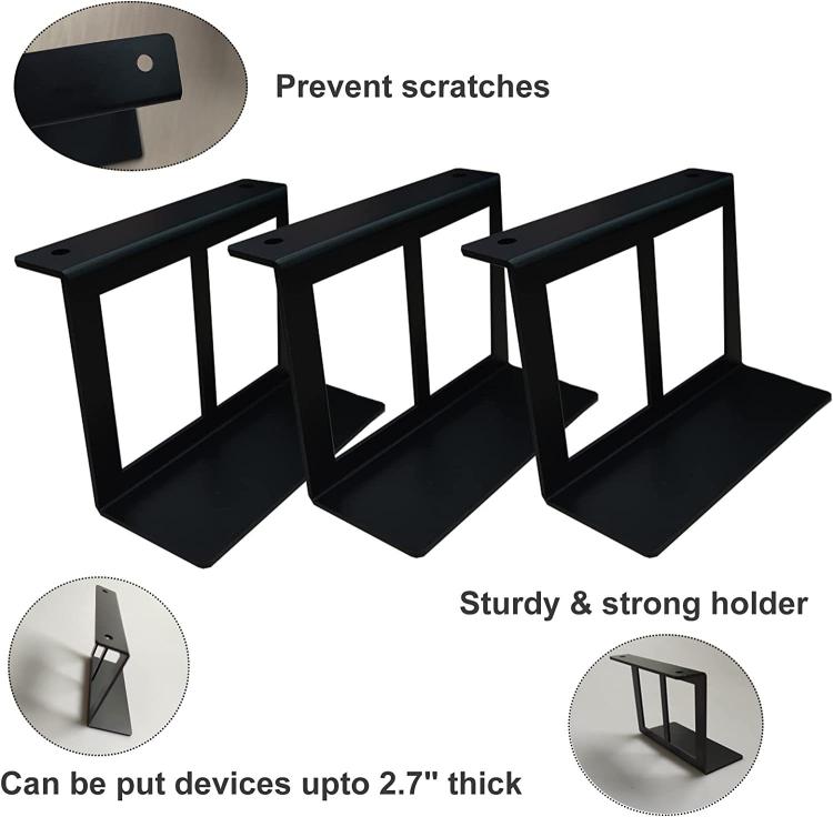 Under Desk Laptop Tablet Mini PC Storage Stand Metal Invisible Tray Rack, Height: 6.8cm - Laptop Stand by PMC TechLife | Online Shopping South Africa | PMC TechLife | Buy Now Pay Later Mobicred
