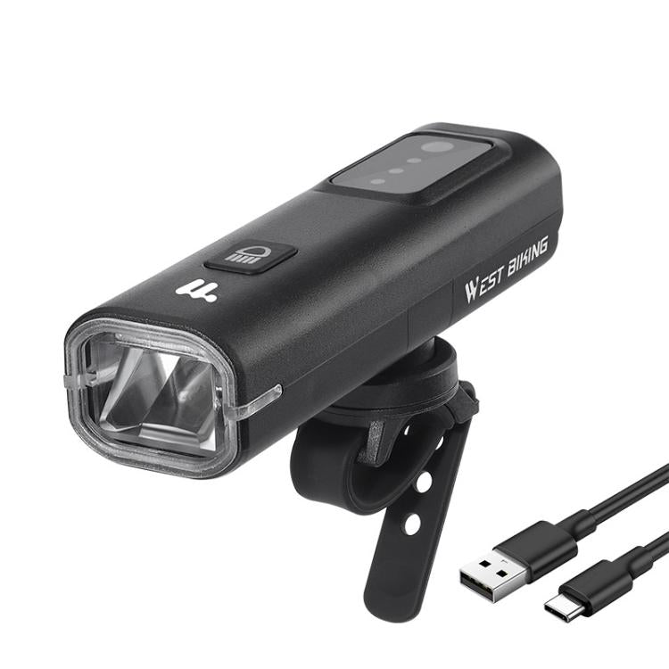 WEST BIKING Bicycle Waterproof TYPE-C Rechargeable High-Brightness Headlight, Style: Regular - Headlights by WEST BIKING | Online Shopping South Africa | PMC TechLife | Buy Now Pay Later Mobicred