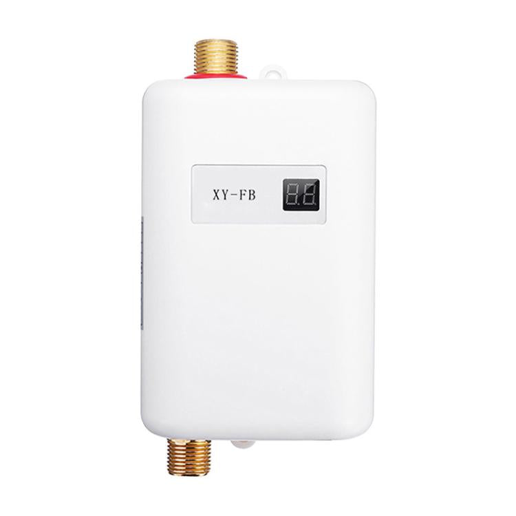 3000W Small Tankless Electric Water Heater For Kitchen Bathroom US Plug(White) - free shipping - PMC TechLife - Order now!