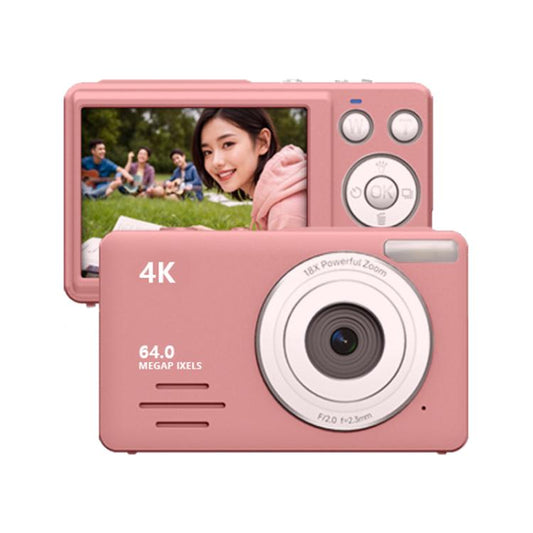 Anytek S7 4K HD Digital Camera Self-Timer Travel Camera Student Kids Card Camera(Pink) - Video Cameras by Anytek | Online Shopping South Africa | PMC Jewellery | Buy Now Pay Later Mobicred