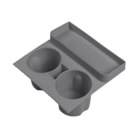 For Tesla 21-23 Model 3/Y Central Control Integrated Silicone Storage Cup Holder(Gray) - Car Drink Holders by PMC Jewellery | Online Shopping South Africa | PMC Jewellery | Buy Now Pay Later Mobicred