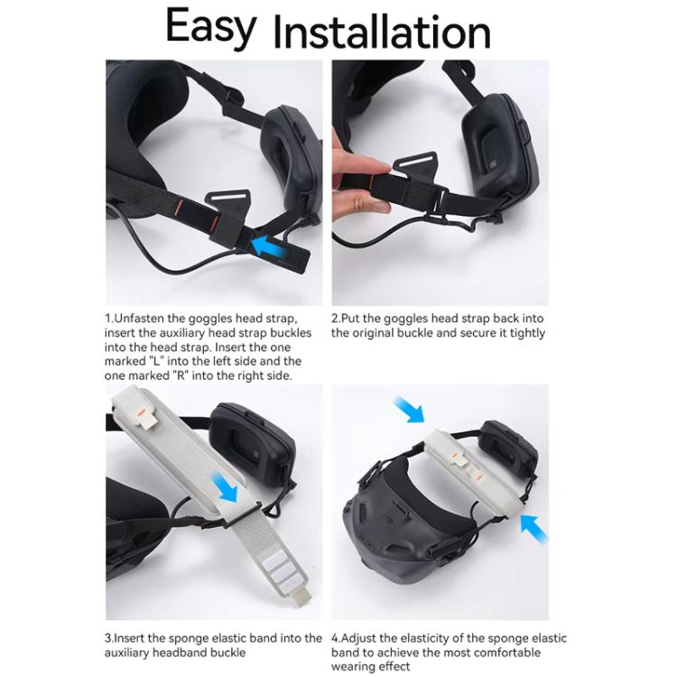 For DJI N3 Breathable Pressure Relief Comfortable Headband(Upgrade Model) - VR Accessories by PMC TechLife | Online Shopping South Africa | PMC TechLife | Buy Now Pay Later Mobicred