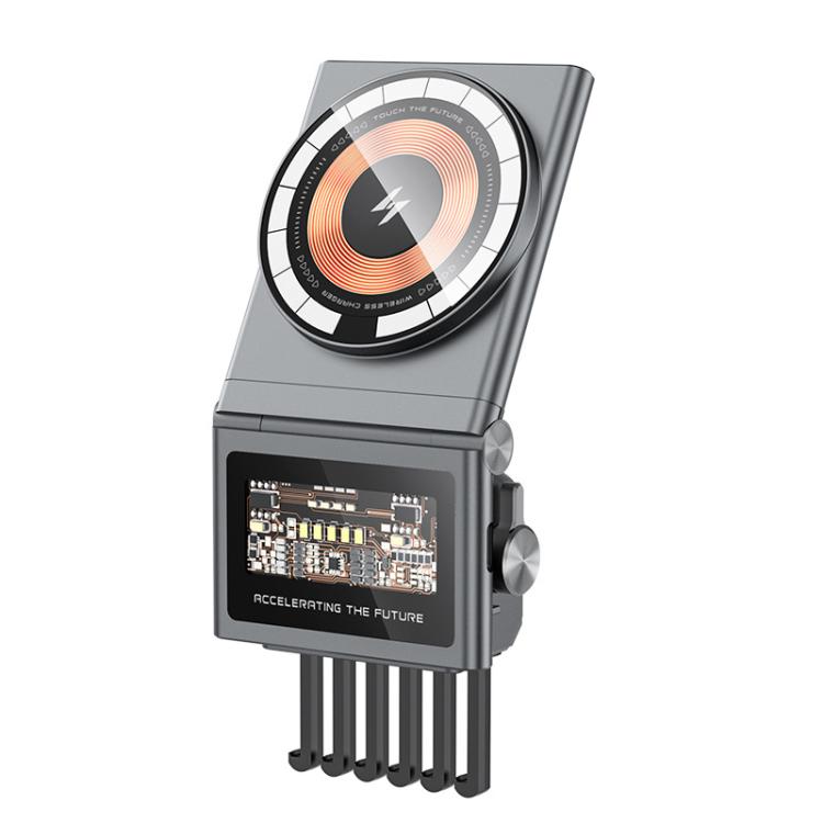 Car Air Outlet Intelligent Induction Wireless Charging Mobile Phone Holder(Gray) - Wireless Charger Holders by PMc TechLife | Online Shopping South Africa | PMc TechLife | Buy Now Pay Later Mobicred