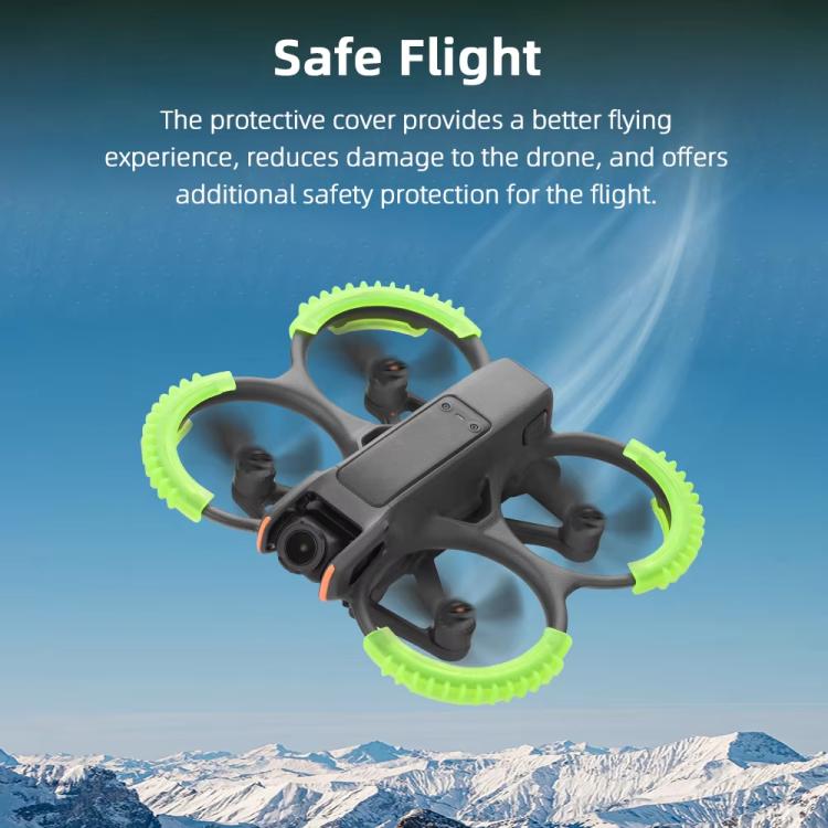 For DJI Avata 2 BRDRC 4pcs Paddle Protection Bumper Rings(Black) - free shipping - PMC TechLife - Order now!