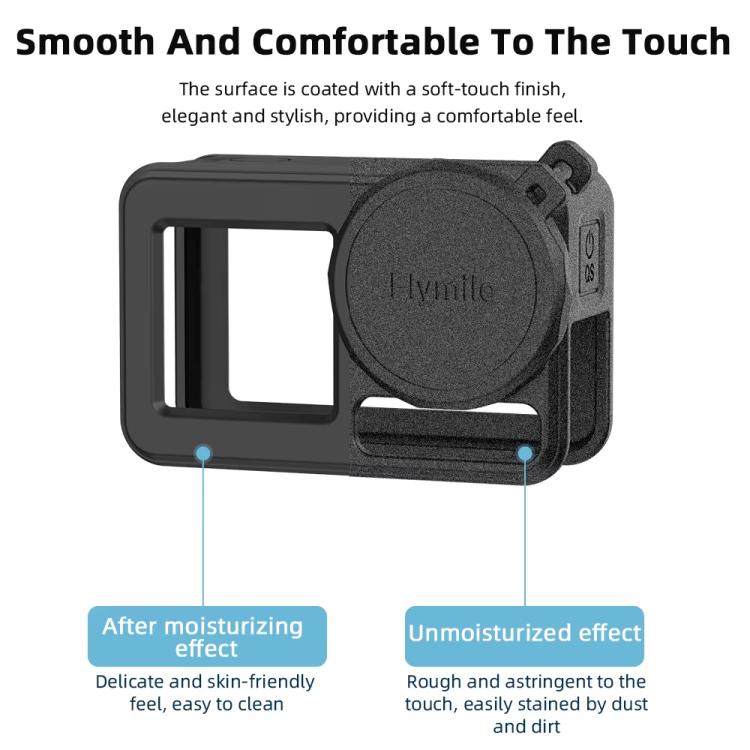 For DJI Osmo Action 3 / 4 / 5 Pro Flymile Silicone Cover Sport Camera Lens Drop Cases(Gray) - free shipping - PMC TechLife - Order now!
