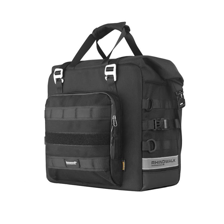 Rhinowalk MTR2050 25L-32L Expandable Large Capacity Quick-release Motorcycle Side Bag(Black) - free shipping - PMc TechLife - Order now!