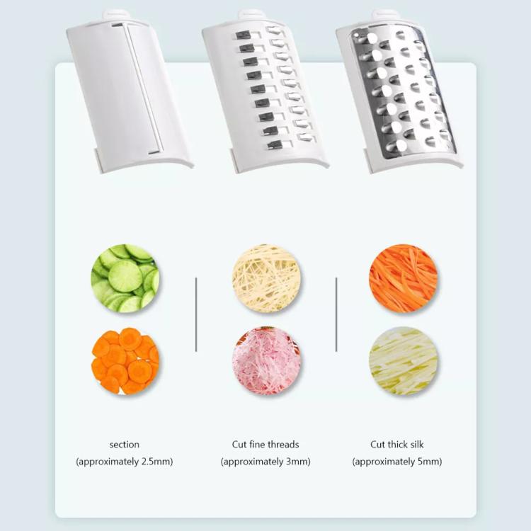 CY-661 3-in-1 Kitchen Multifunctional Roller Electric Vegetable Cutter, Spec: White EU Plug - Cutter & Peeler by PMc TechLife | Online Shopping South Africa | PMc TechLife | Buy Now Pay Later Mobicred