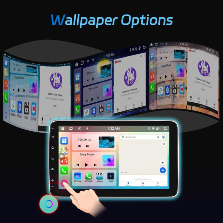 4+64G 10 Inch Android 13.0 Universal Player Car Reversing Center Control Integrated Machine(Standard) - Car MP3 & MP4 & MP5 by PMc TechLife | Online Shopping South Africa | PMc TechLife | Buy Now Pay Later Mobicred