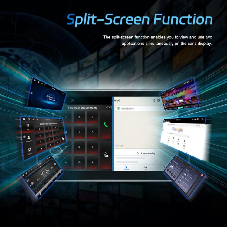 4+64G 10 Inch Android 13.0 Universal Player Car Reversing Center Control Integrated Machine(Standard) - Car MP3 & MP4 & MP5 by PMc TechLife | Online Shopping South Africa | PMc TechLife | Buy Now Pay Later Mobicred