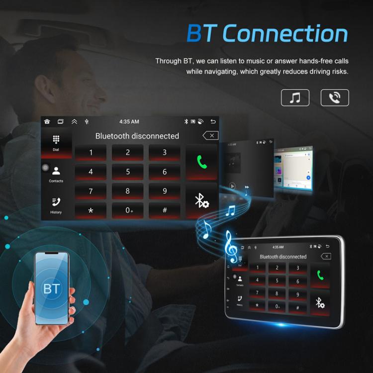 4+64G 10 Inch Android 13.0 Universal Player Car Reversing Center Control Integrated Machine(Standard) - Car MP3 & MP4 & MP5 by PMc TechLife | Online Shopping South Africa | PMc TechLife | Buy Now Pay Later Mobicred