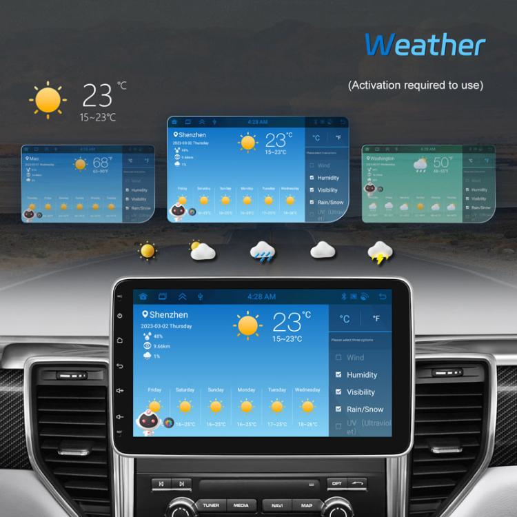 4+64G 10 Inch Android 13.0 Universal Player Car Reversing Center Control Integrated Machine(Standard) - Car MP3 & MP4 & MP5 by PMc TechLife | Online Shopping South Africa | PMc TechLife | Buy Now Pay Later Mobicred