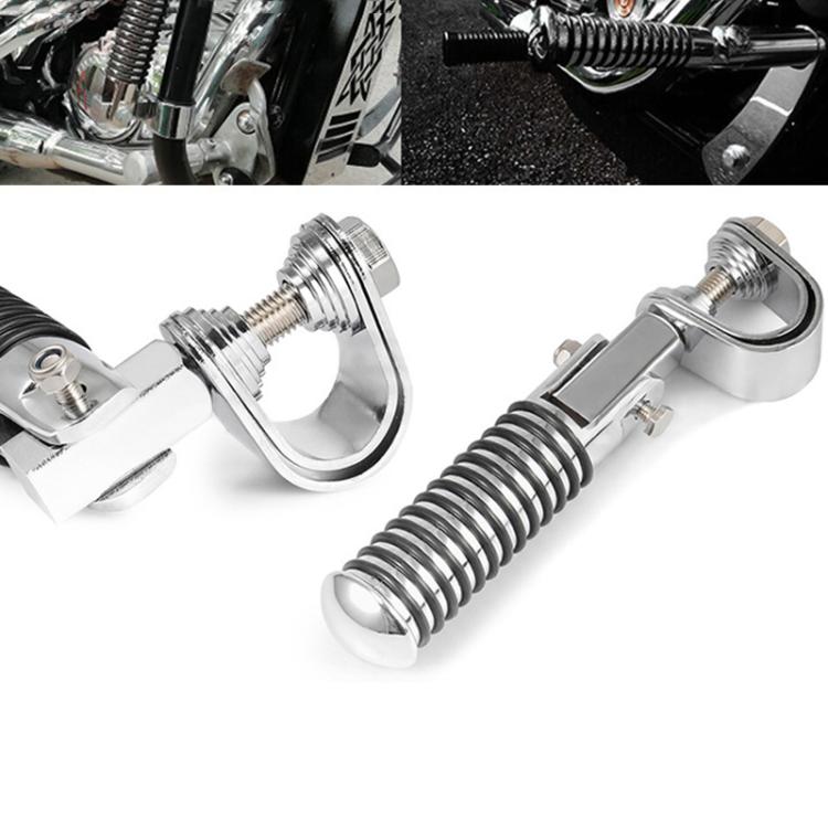 For Harley Motorcycle Modification Collapsible Footpegs Foot Guard Spike Mounted Pedals(Electroplating) - Others by PMc TechLife | Online Shopping South Africa | PMc TechLife | Buy Now Pay Later Mobicred