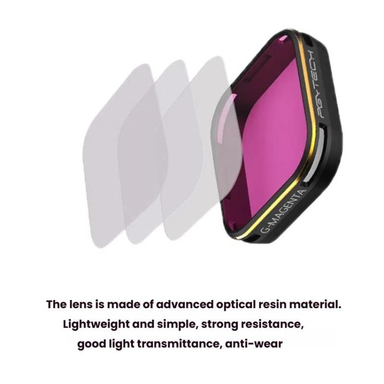 For GoPro 5/6 PGYTECH Deep Diving Snorkeling Filter Waterproof Case(Red) - free shipping - PMC TechLife - Order now!