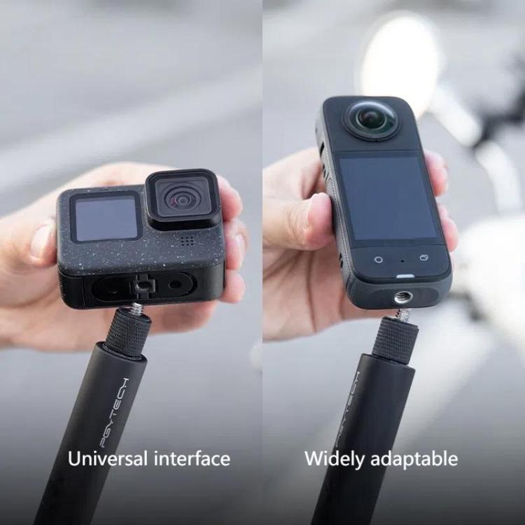 PGYTECH 96cm Aluminum Alloy Extended Sports Camera Selfie Stick(Black) - free shipping - PMC TechLife - Order now!