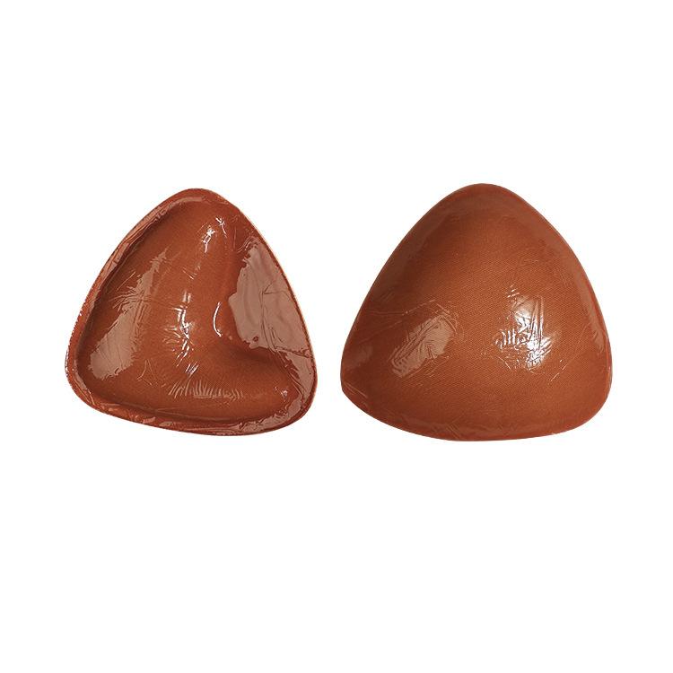 Double-Sided Silicone Thickened Inserts Gather Triangle Breast Pads, Size: S/A(Brown Skin With Orange Box) - free shipping - PMC TechLife - Order now!