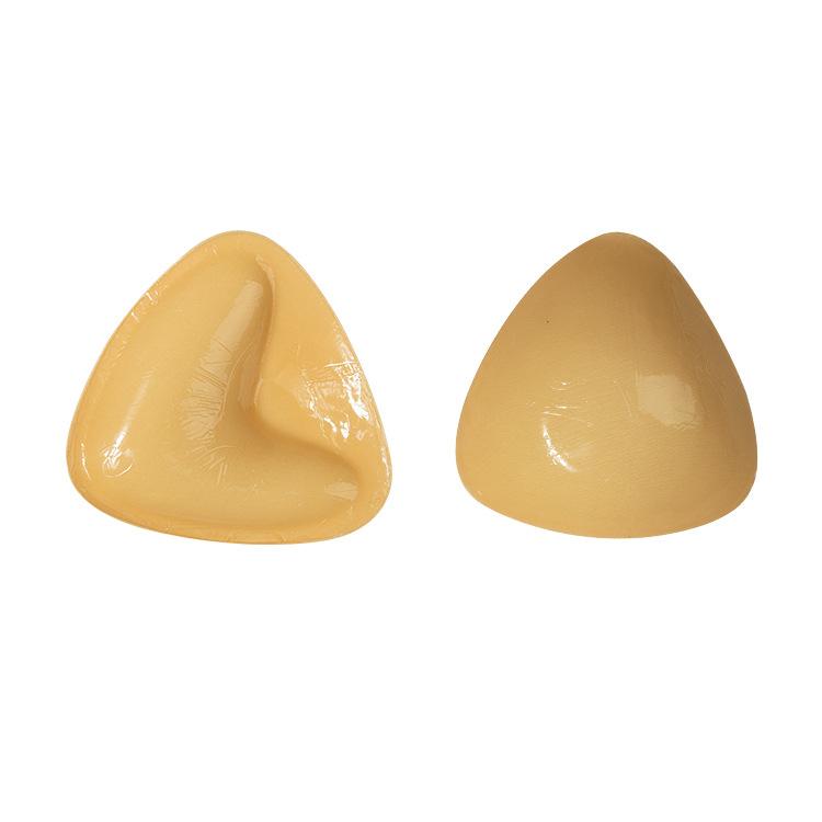 Double-Sided Silicone Thickened Inserts Gather Triangle Breast Pads, Size: L/C(Medium Skin Color With Orange Box) - free shipping - PMC TechLife - Order now!