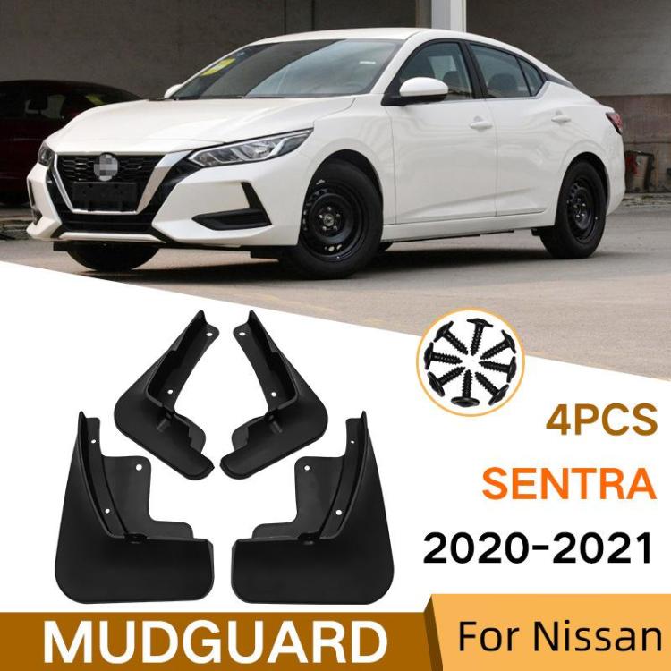 For 2020-2021 Nissan Sentra Car Tire Soft Rubber Mudguard(Black) - Wheels Tires & Parts by PMc TechLife | Online Shopping South Africa | PMc TechLife | Buy Now Pay Later Mobicred