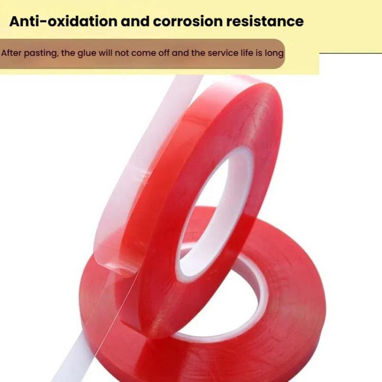 5rolls 0.2mm Thick Acrylic Polyester PET Double Sided Adhesive Tape, 10m/roll, Width: 15mm - free shipping - PMC TechLife - Order now!