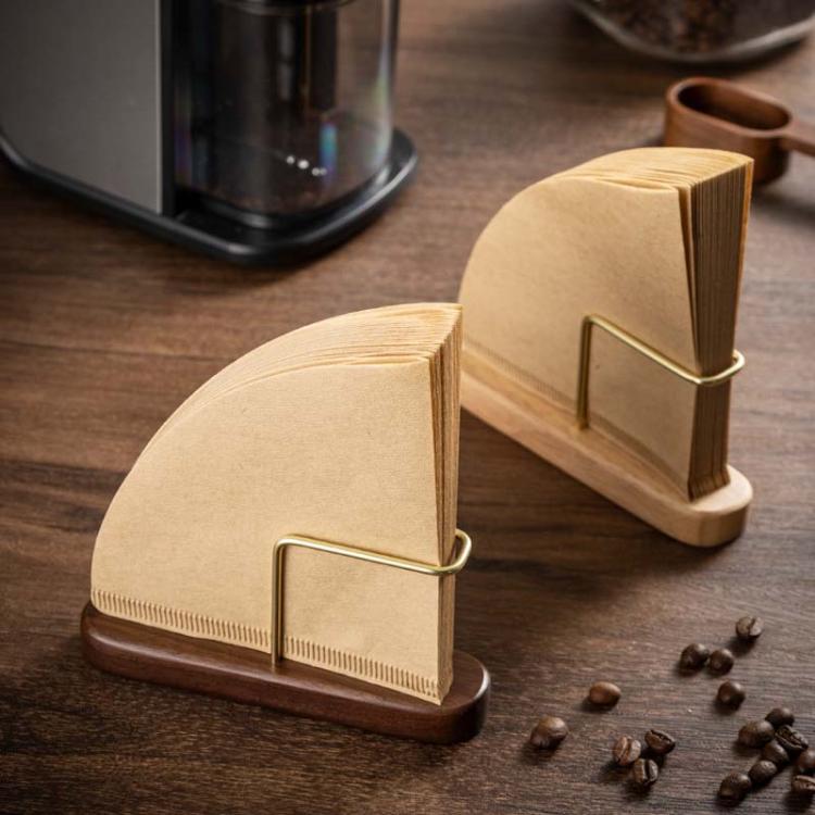 Walnut Wood Coffee Filter Paper Holder Household Filter Paper Box Solid Wood Storage Stand - free shipping - PMC TechLife - Order now!