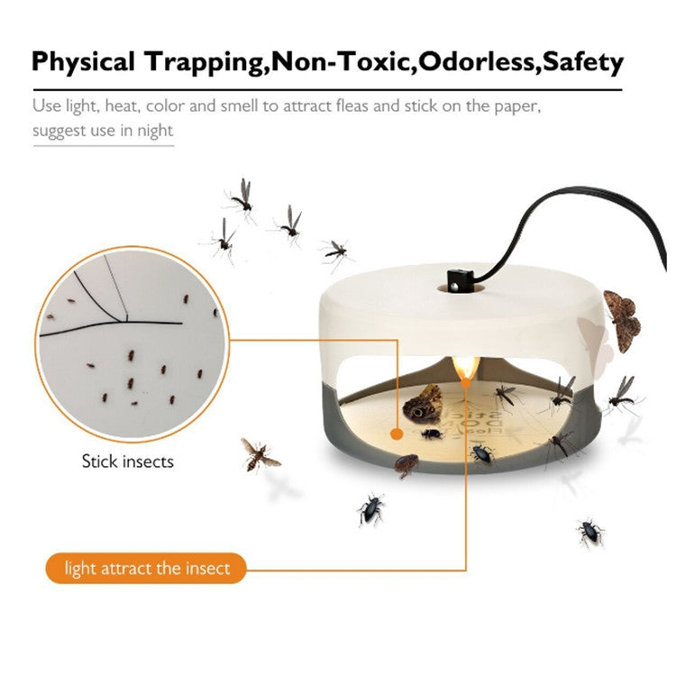 Flea Trap Pet Home Flea Lamp, Plug Type:EU Plug - Traps by PMC TechLife | Online Shopping South Africa | PMC TechLife | Buy Now Pay Later Mobicred