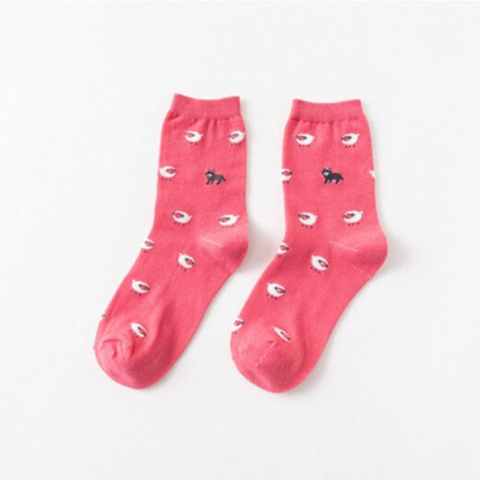 Animal Cartoon Cat Lovely for Women Cotton Socks(9) - Tube Socks by PMC Jewellery | Online Shopping South Africa | PMC Jewellery