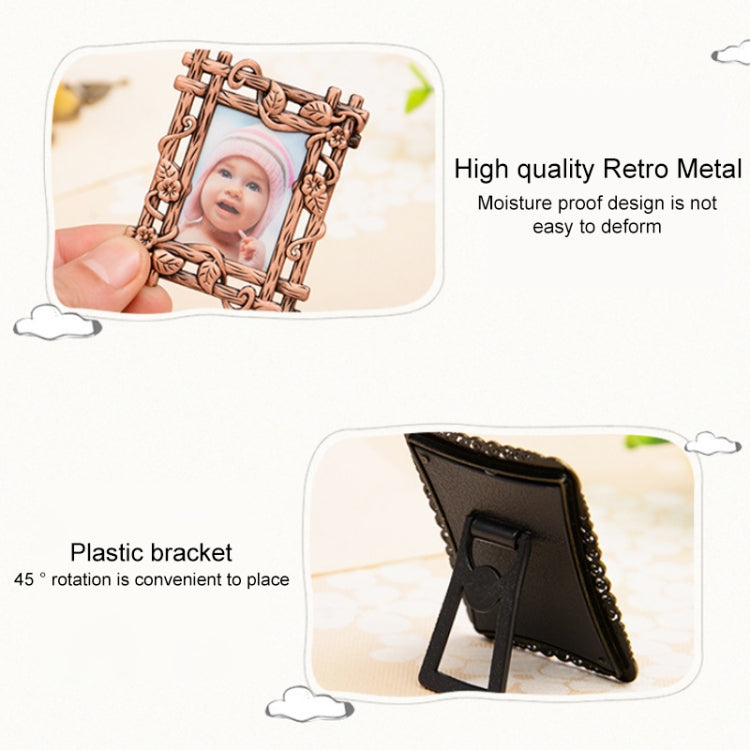 2 PCS Creative Metal Vintage Photo Frame(Lace Heart) - Photo Albums & Photo Frames by PMC Jewellery | Online Shopping South Africa | PMC Jewellery