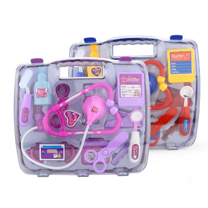 Simulation Stethoscope Set Portable Medicine Box Child Doctor Role Playing Toy(Blue) - Pretend Play Toys by PMC Jewellery | Online Shopping South Africa | PMC Jewellery