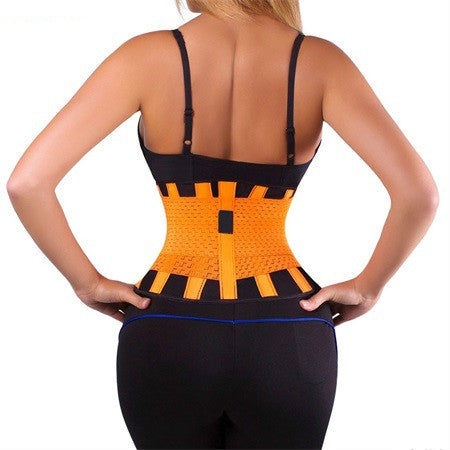 Men and Women Neoprene Lumbar Waist Support Unisex Exercise Weight Loss Burn Shaper Gym Fitness Belt, Size:XL(Orange) - Sports Safety by PMC Jewellery | Online Shopping South Africa | PMC Jewellery | Buy Now Pay Later Mobicred