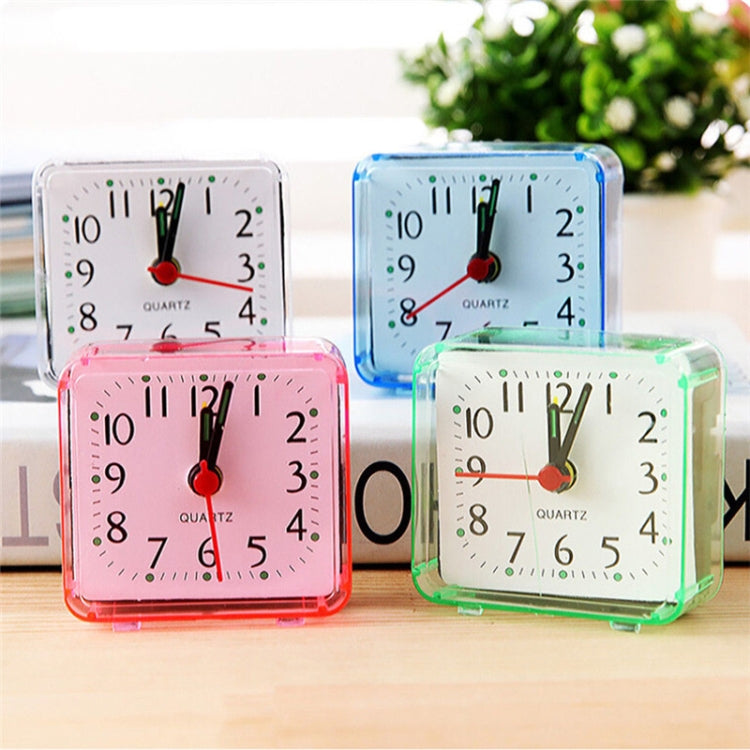 Square Alarm Clock Transparent Case Compact Digital Mini Bedroom Bedside Office Electronic Clock(Green) - Wall Clock by PMc TechLife | Online Shopping South Africa | PMc TechLife | Buy Now Pay Later Mobicred