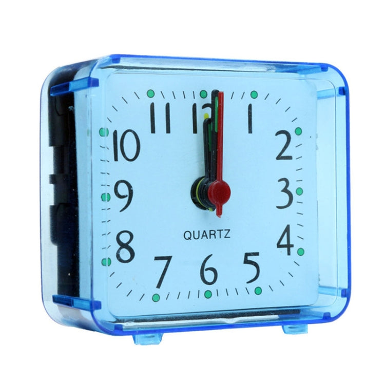 Square Alarm Clock Transparent Case Compact Digital Mini Bedroom Bedside Office Electronic Clock(Blue) - Wall Clock by PMc TechLife | Online Shopping South Africa | PMc TechLife | Buy Now Pay Later Mobicred