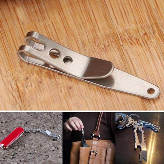 EDC Bag Key Ring Suspension Clip with Metal Key Ring Buckle Carabiner Stainless Steel Outdoor Tool - Mountaineering Outfit by PMC Jewellery | Online Shopping South Africa | PMC Jewellery