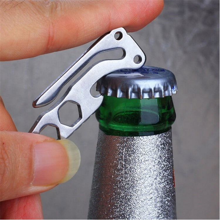 Multi-function Bottle Opener Keychain Outdoor Pocket Tool Pry Bar Hex Key Wrench - Key Rings by PMC Jewellery | Online Shopping South Africa | PMC Jewellery