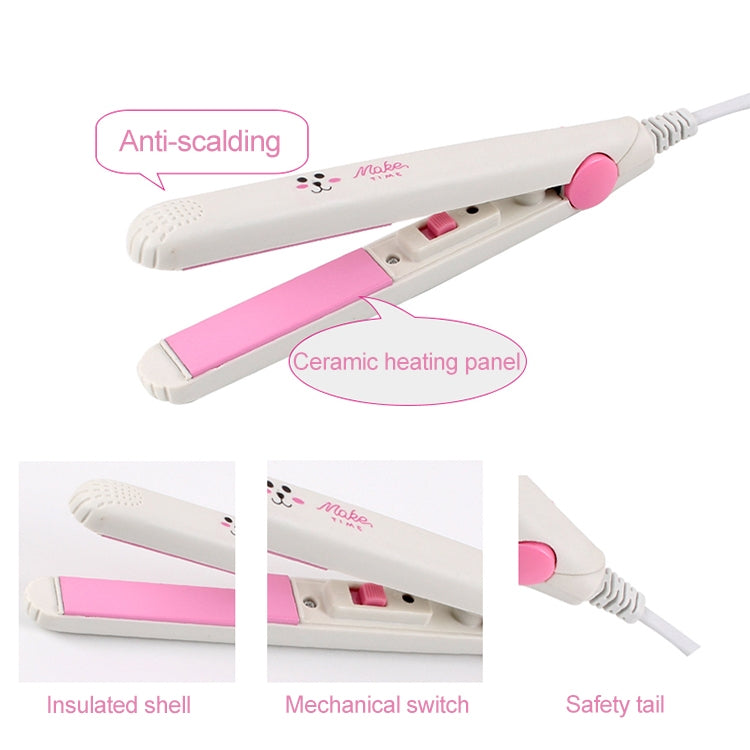 Mini Professional Hair Tools Smoothing Corrugated Travel Straightening Irons(Light Blue Bear) - free shipping - PMC TechLife - Order now!