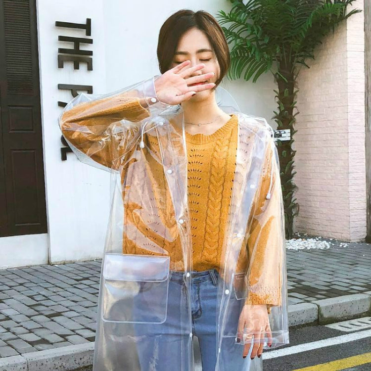 Stylish Portable Outdoor Transparent EVA Raincoat, Size:M (Transparent General) - Raincoats by PMC TechLife | Online Shopping South Africa | PMC TechLife