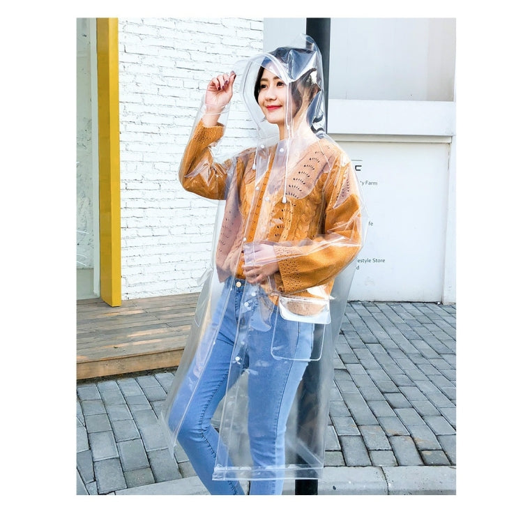 Stylish Portable Outdoor Transparent EVA Raincoat, Size:M (Transparent General) - Raincoats by PMC Jewellery | Online Shopping South Africa | PMC Jewellery