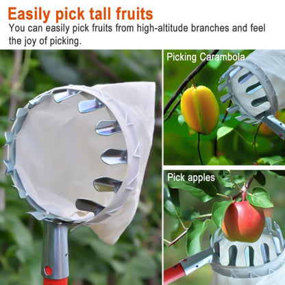 Metal Fruit Picker Convenient Fabric Orchard Gardening Apple Peach High Tree Picking Tools - Garden Hand Tools by PMC Jewellery | Online Shopping South Africa | PMC Jewellery