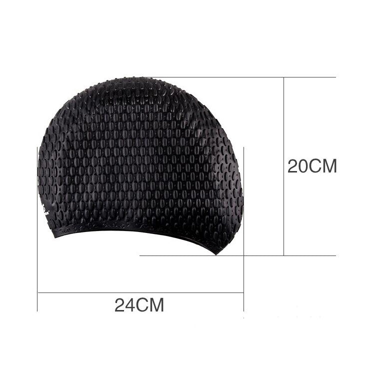 Larger Version Water Drop Shape Silicone Swimming Cap(Gray) - Swimming Caps by PMC Jewellery | Online Shopping South Africa | PMC Jewellery